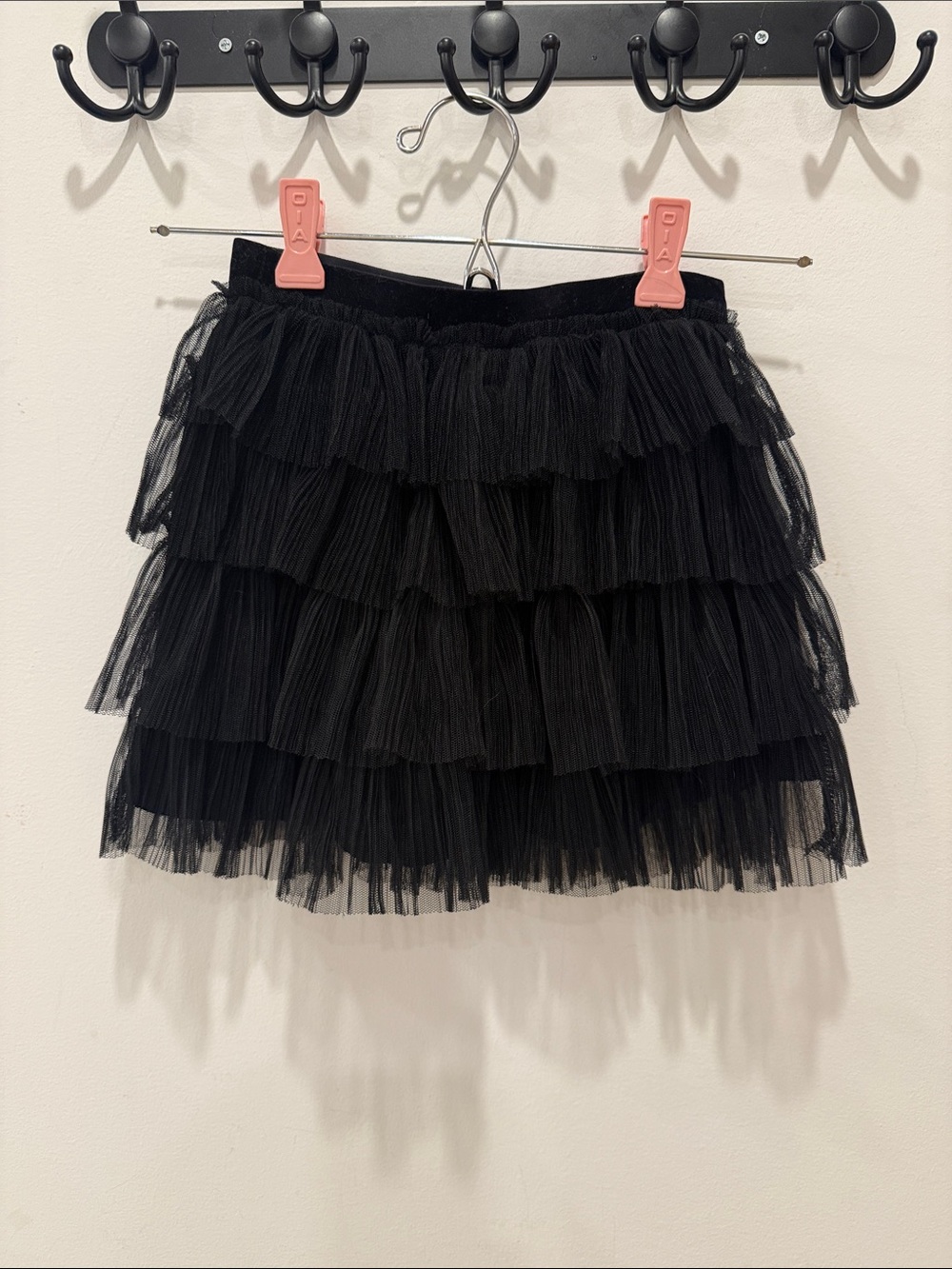 Zara Black Tiered Tulle Skirt for Girls